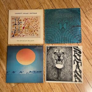 Lot of 4 Santana LPs vintage vinyl records latin jazz rock